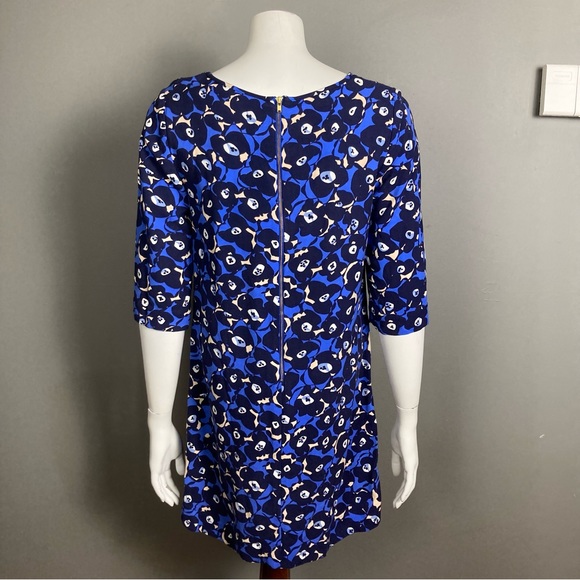 Boden dress size 8 lace mixed media floral blue black lace whimsigoth - Picture 4 of 9